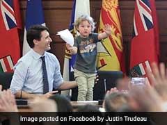 Justin Trudeau Takes 3-Year-Old Son To Work. Photos Are Oh-So-Cute