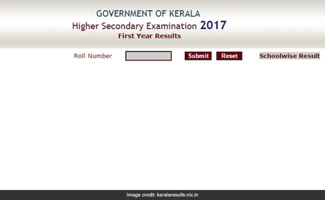 kerala plus one result 2017 declared