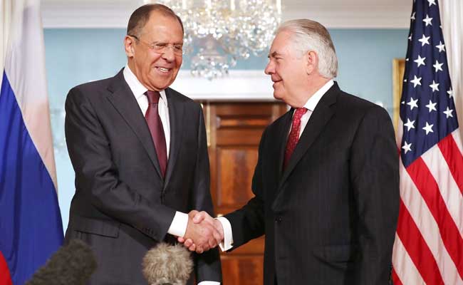 Russian Foreign Minister Sergei Lavrov Meets Rex Tillerson Ahead Of Donald Trump Talks