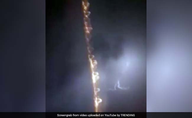 Watch: Lightning Bolt Lands Metres From Student Trying To Film Storm