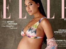 Lisa Haydon And Baby Bump On Spectacular Elle Cover