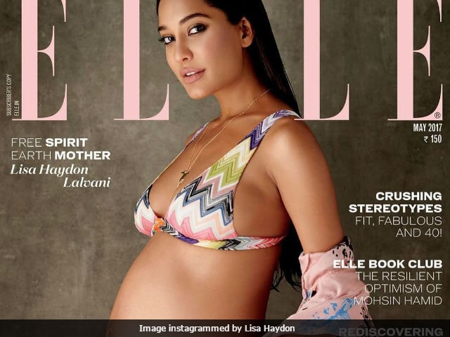 Lisa Haydon And Baby Bump On Spectacular Elle Cover