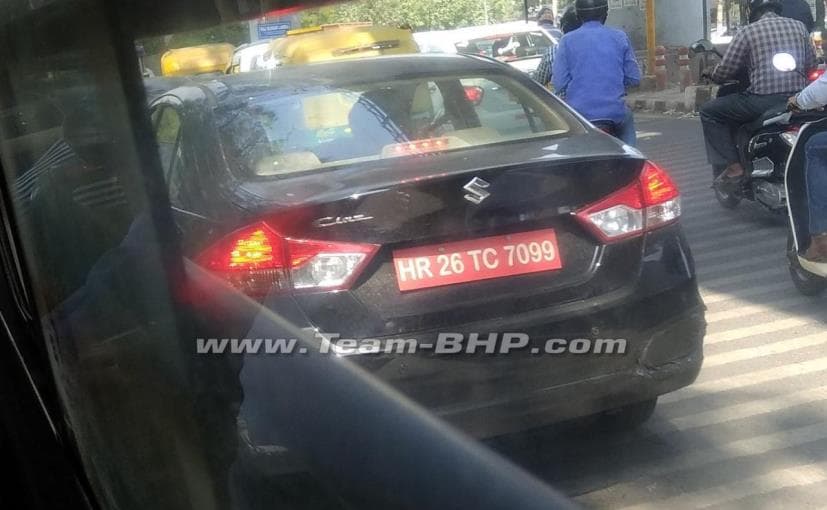 maruti suzuki ciaz facelift rear