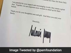 Here Is Melania Trump's Signature - On A Letter To Pamela Anderson