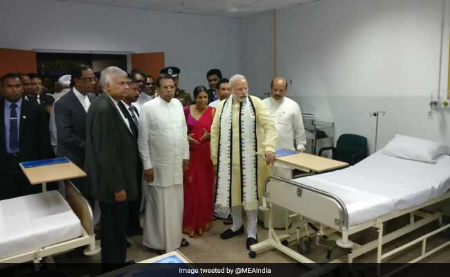 PM Narendra Modi Inaugurates Super-Speciality Hospital In Dickoya In Sri Lanka