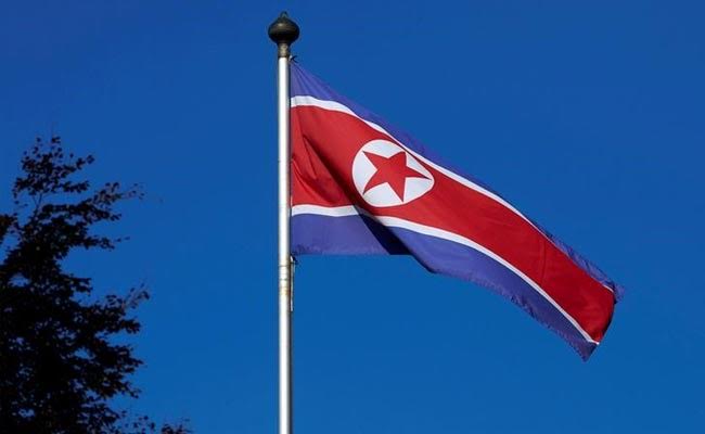 north korean flag pole