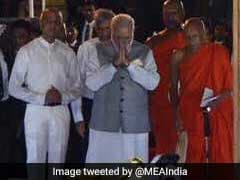 Prime Minister Narendra Modi Visits Famous Buddhist Temple In Sri Lanka