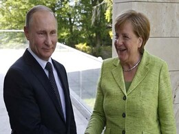 Angela Merkel Meets With Vladimir Putin On Rare Russia Visit Angela Merkel Meets With Vladimir Putin On Rare Russia Visit