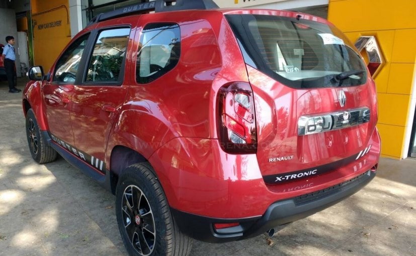 renault duster petrol x tronic cvt spied