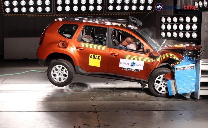 renault duster with airbags global ncap crash test