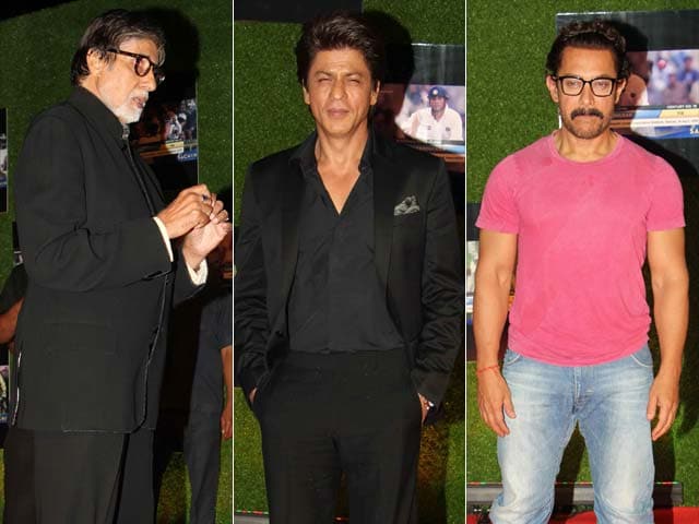 Amitabh Bachchan, Shah Rukh Khan, Aamir Khan Join Sachin Tendulkar For A Billion Dreams Premiere