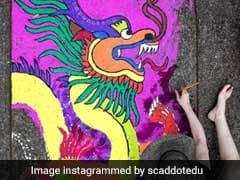 Students Transform Plain Sidewalks Into Works Of Art - Using Just Chalk