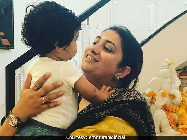 Smriti Irani Spends Time With Tusshar Kapoor's Son. Posts Pic