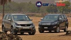 Comparison Review: Tata Hexa vs Toyota Innova