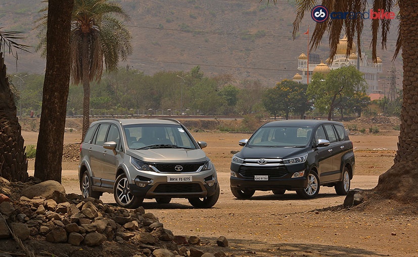 Comparison Review: Tata Hexa vs Toyota Innova