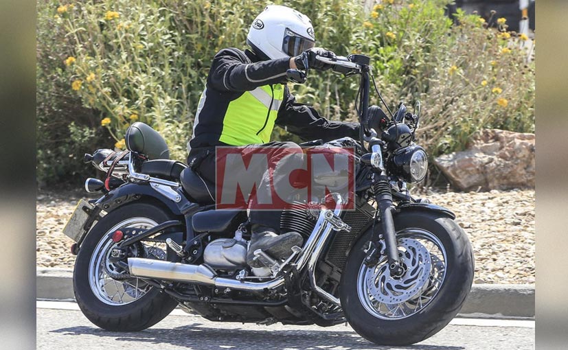 Triumph Bonneville Bobber Cruiser Spotted Testing