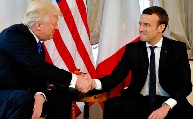 Emmanuel Macron Says Was Ready To Out-Trump Trump In Handshake