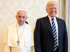All Smiles As Pope Francis Asks US President Donald Trump To Work For Peace