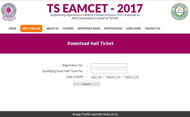 ts eamcet hall ticket