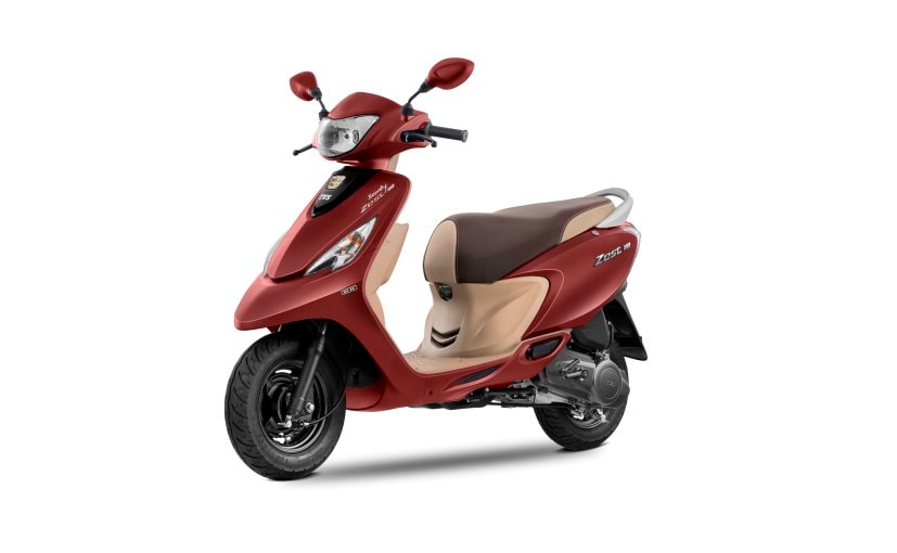 tvs scooty zest 110 matte series