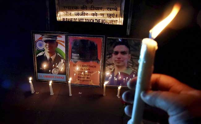 March At India Gate Over Killing Of Army Officer Ummer Fayaz