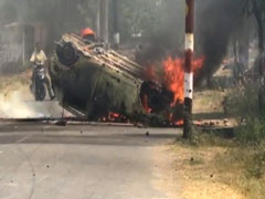 सहारनपुर : महापंचायत को लेकर कई इलाकों में हंगामा, वाहनों को किया आग के हवाले
