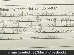 Cheeky 11-Year-Old Accuses Teacher Of 'War Crime' In Viral Feedback Form