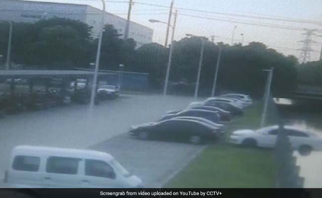 Driver Accidentally Hits Accelerate Instead Of Brakes, Ends Up In River