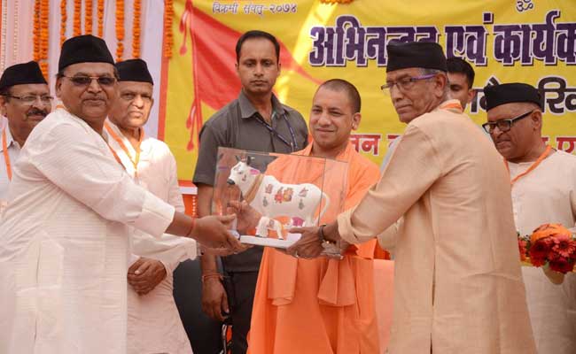 UP Chief Minister Yogi Adityanath Draws Flak For Sharing Stage With Murder-Accused MLA