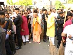 Yogi Adityanath Picks Up Broom After UP City Ranked Last In Swachh Survey 2017