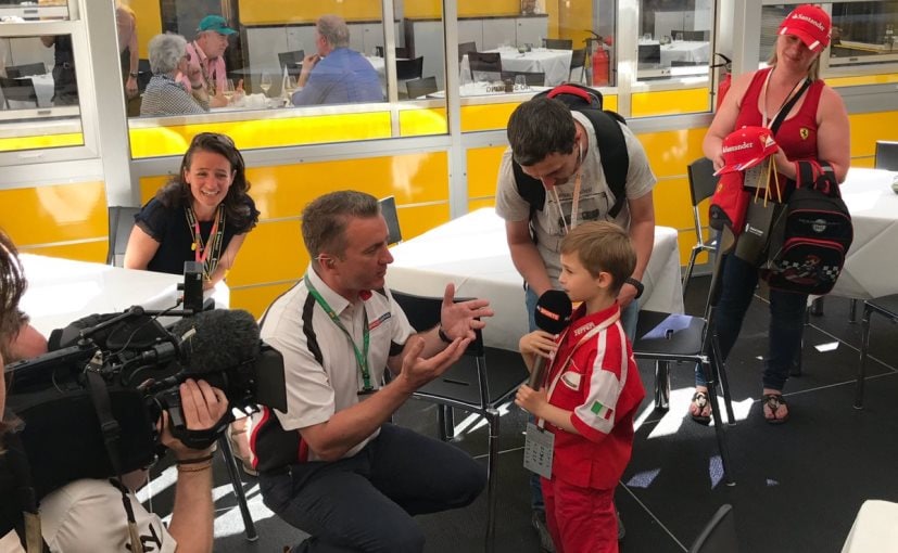 Young Ferrari Fan's Tears Turn Into Smiles As He Meets Kimi Raikkonen