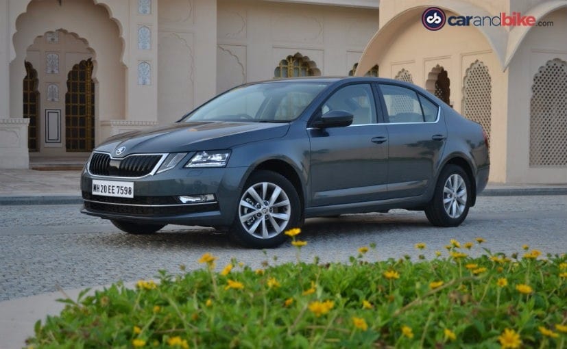 2017 skoda octavia facelift front three fourth