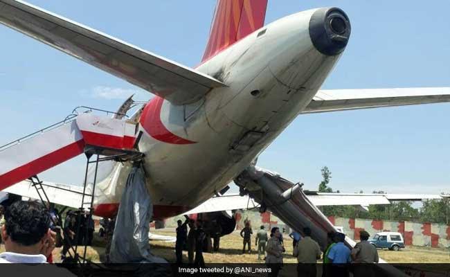 Air India Flight Suffers Tyre Burst While Landing In Jammu Today