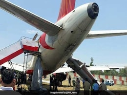 Air India Flight Suffers Tyre Burst While Landing In Jammu Today Air India Flight Suffers Tyre Burst While Landing In Jammu Today