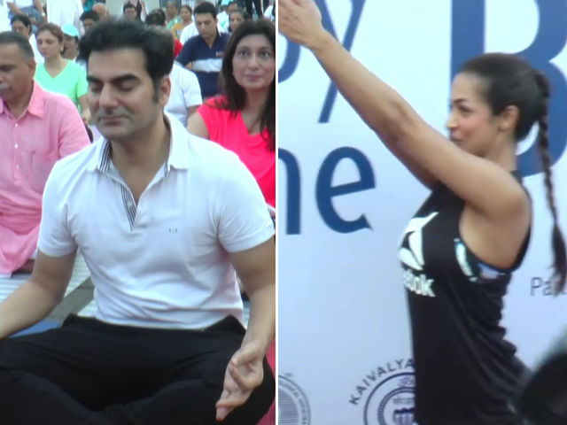 On International Yoga Day, Bend It Like Exes Malaika Arora And Arbaaz Khan