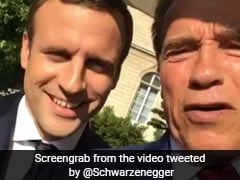 In Jab At Trump, Schwarzenegger And Macron Team Up To 'Make The Planet Great Again'