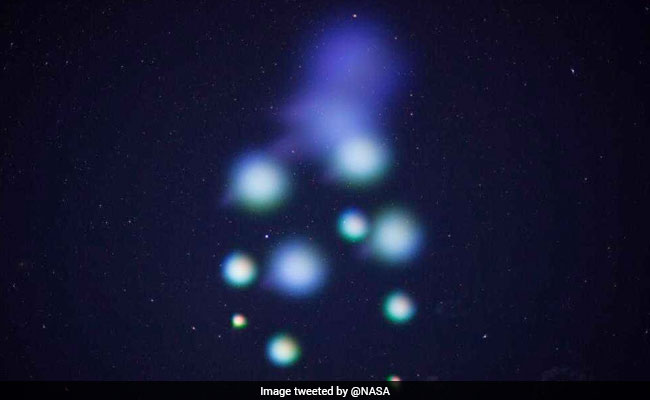 NASA Rocket Creates Colourful Artificial Clouds
