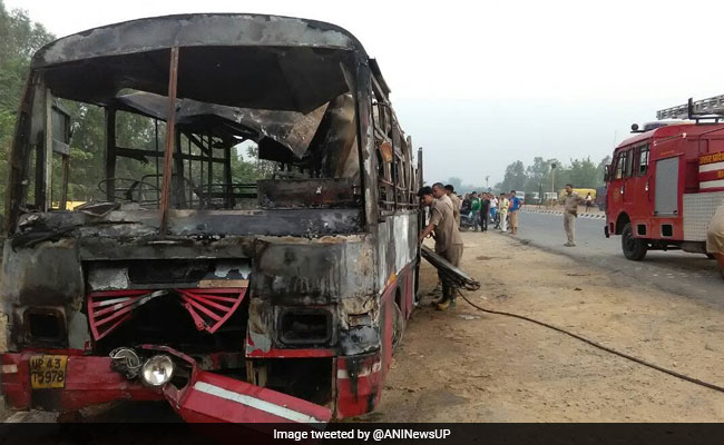22 Bus Passengers Charred To Death In Collision With Truck In Uttar Pradesh's Bareilly