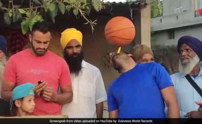 Punjab Man Sets World Record With Basketball Spinning Skills