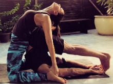 International Yoga Day: Bipasha Basu And Karan Singh Grover Do Couples Yoga
