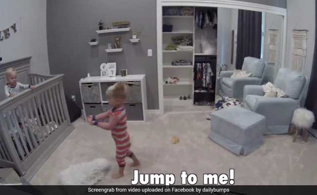 Baby escaping outlet crib