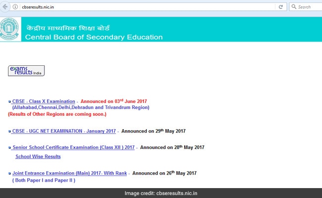 CBSE 10 Results 2017 declared @cbseresults.nic.in, @cbse.nic.in, Check your grades here