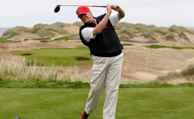 Donald Trump Retweets Mock 'Golf Ball Attack' On Hillary Clinton