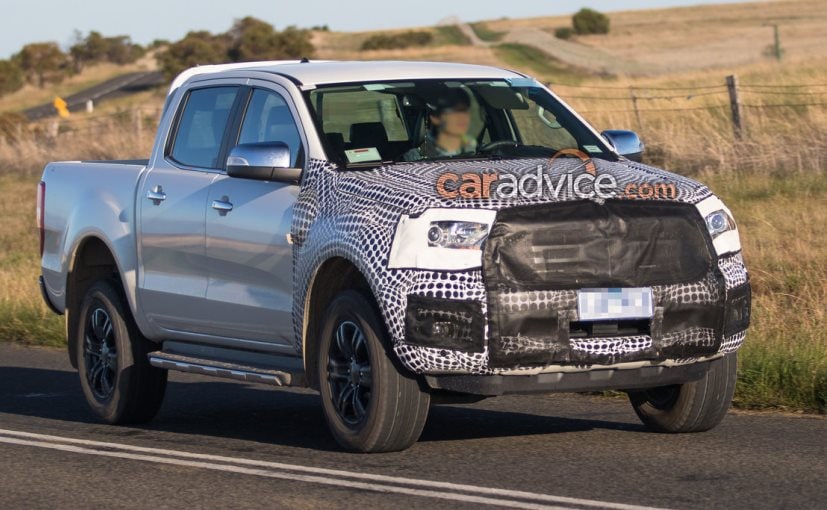 ford ranger facelift spied