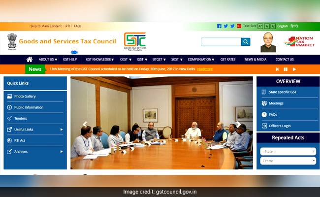 GST Council's Official Website Goes Live, Check Details Here