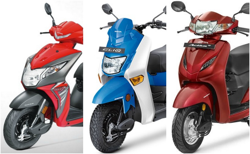 Honda Cliq vs Honda Activa 4G vs Honda Dio: Spec Comparison