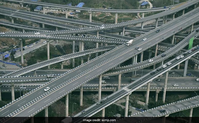 Drivers Stumped By This: 5 Layers Of Traffic, 37 Metres Above Ground