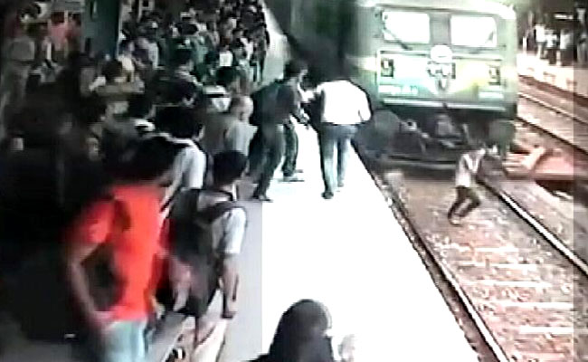 Miracle Caught On Camera, Girl Survives After Being Run Over By Train