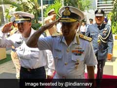 Navy Chief Sunil Lanba Pays Floral Tributes To Memorial Of Indian Soldiers In Israel