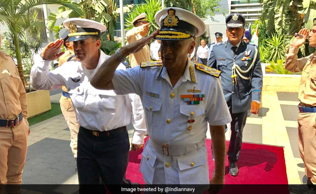 Navy Chief Sunil Lanba Pays Floral Tributes To Memorial Of Indian Soldiers In Israel